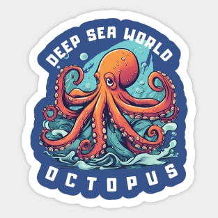 Deep sea world Octopus series Sticker